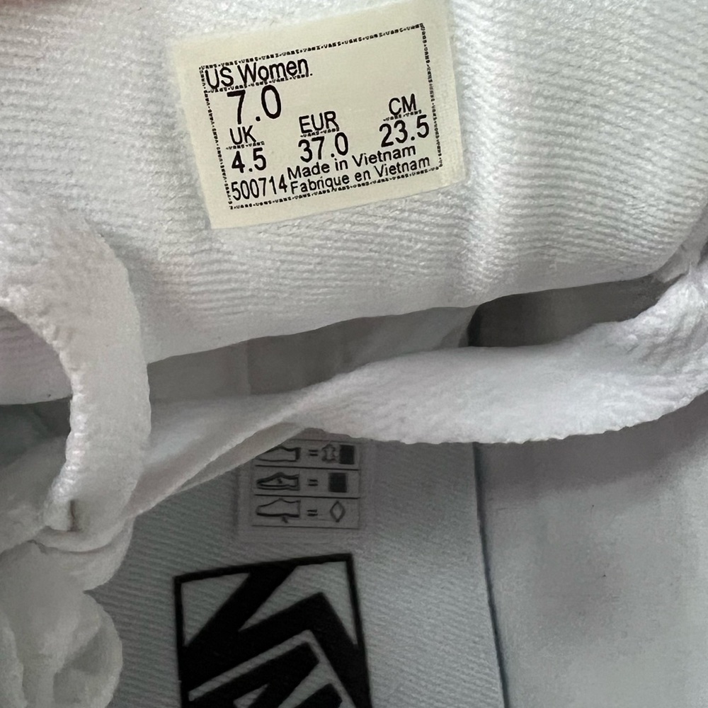 Vans Women's Cream and White Sneakers - Picture 5 of 5